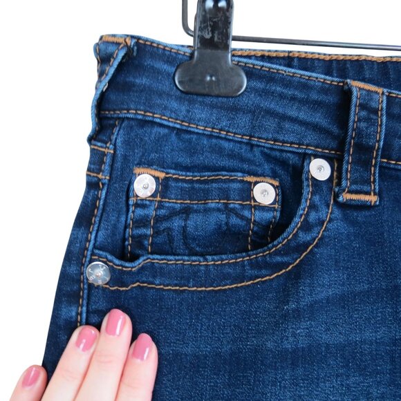 TRUE RELIGION Women's Jennie Curvy Mid Rise Skinny Jeans Size 34 Studs - Picture 4 of 13
